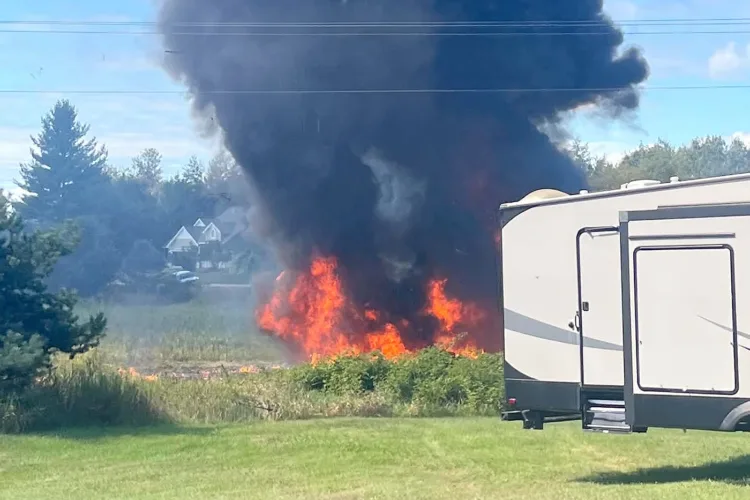 F-16 crashes during training in Michigan; pilot ejected safely